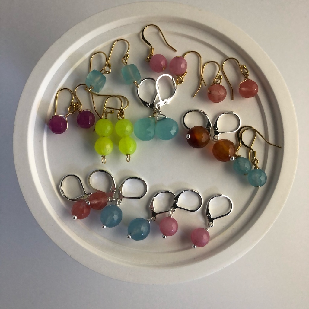 Gemstone Earrings And Bracelets